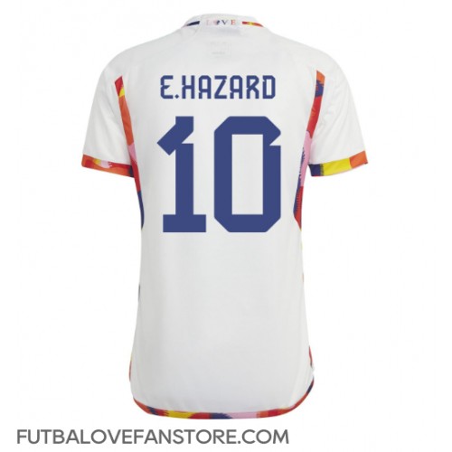 Belgicko Eden Hazard #10 Vonkajší futbalový dres MS 2022 Krátky Rukáv